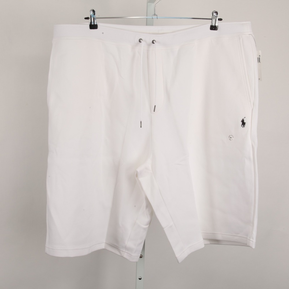 Polo Ralph Lauren Men's White Activewear Shorts 4LT Big & Tall Cotton Blend NWT